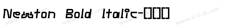 Newton Bold ltalic字体转换